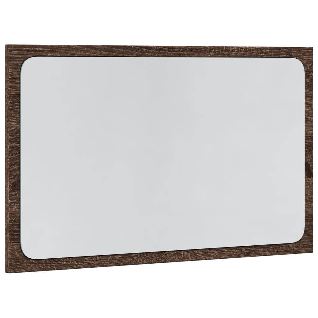 vidaXL LED-Badspiegel Braun Eichen-Optik 60x8,5x38 cm Holzwerkstoff