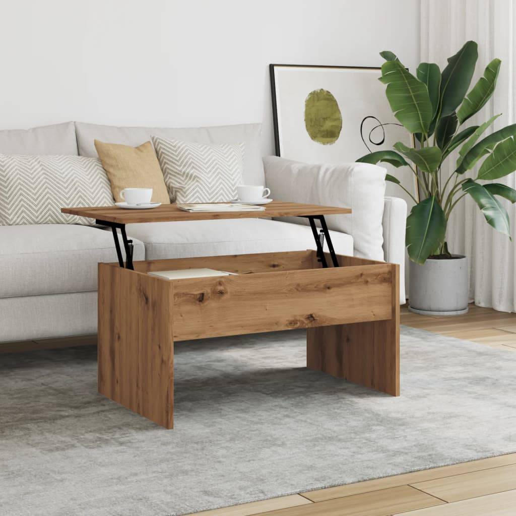 vidaXL Couchtisch Artisan-Eiche 80x50,5x41,5 cm Holzwerkstoff