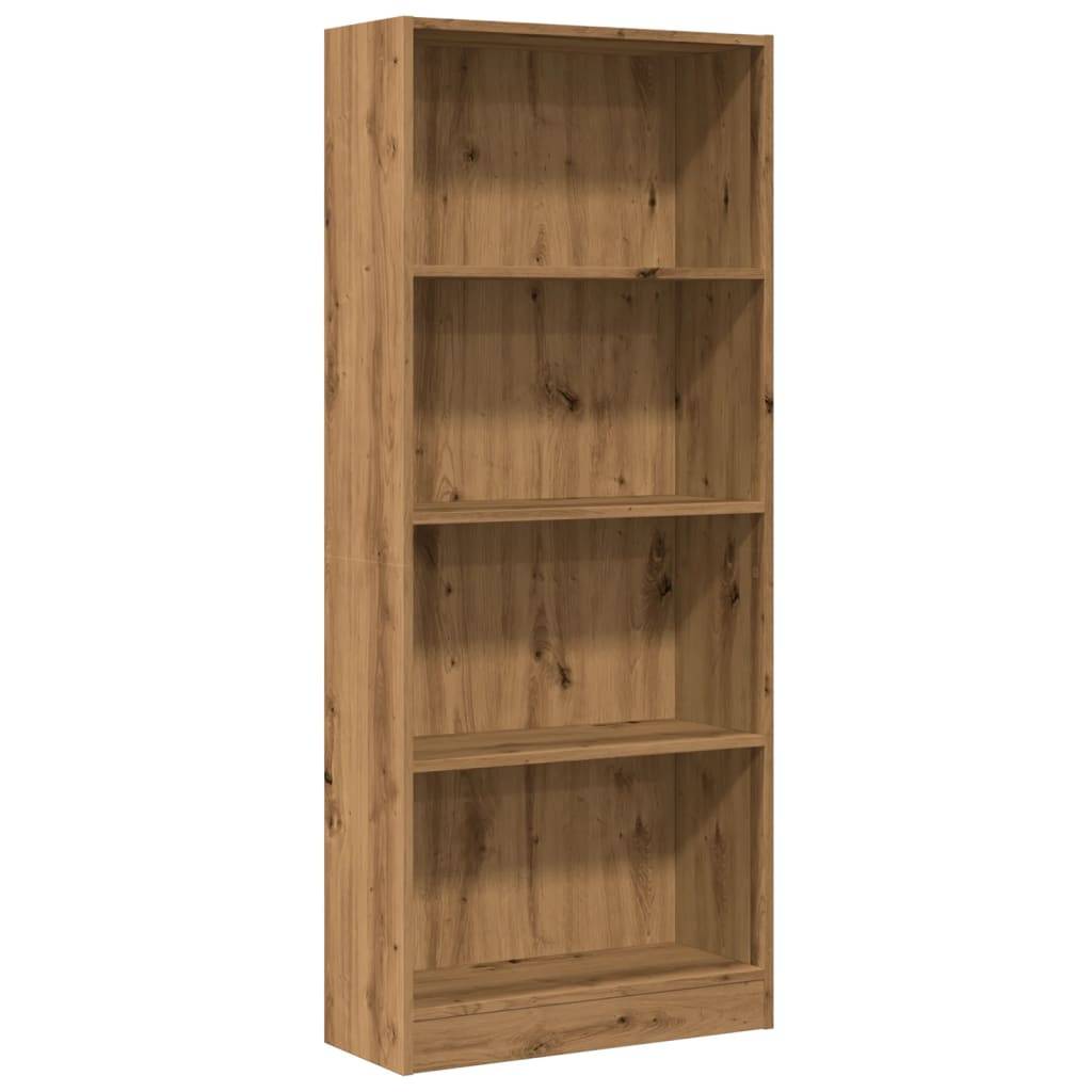 vidaXL Bücherregal Artisan-Eiche 60x24x143 cm Holzwerkstoff