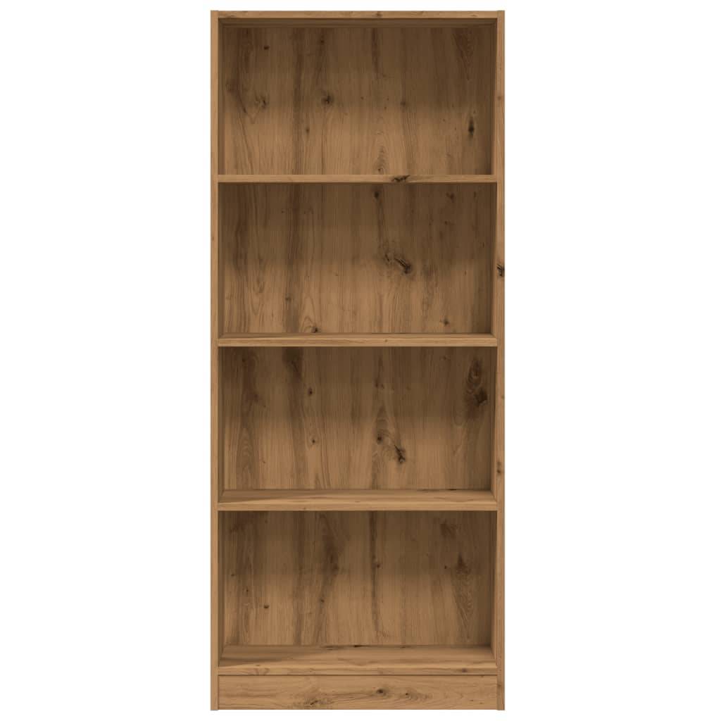 vidaXL Bücherregal Artisan-Eiche 60x24x143 cm Holzwerkstoff