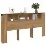 vidaXL Bett-Kopfteil mit Ablagen Artisan-Eiche 200x18,5x102,5 cm vidaXL Bett-Kopfteil mit Ablagen Artisan-Eiche 200x18,5x102,5 cm