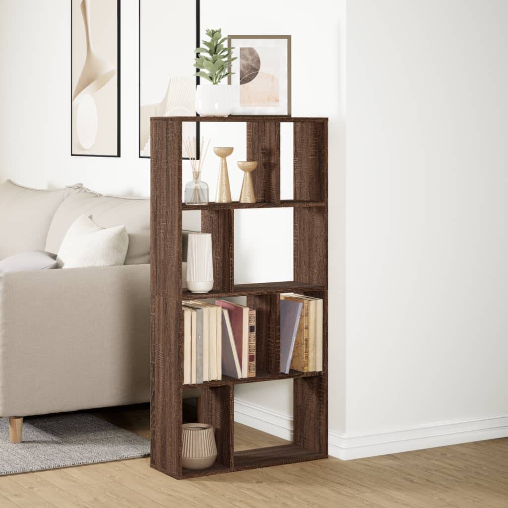 vidaXL Bücherregal Braun Eichen-Optik 60x20x120 cm Holzwerkstoff