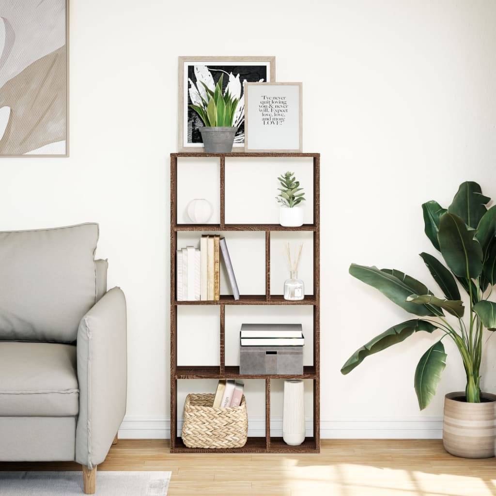 vidaXL Bücherregal Braun Eichen-Optik 60x20x120 cm Holzwerkstoff