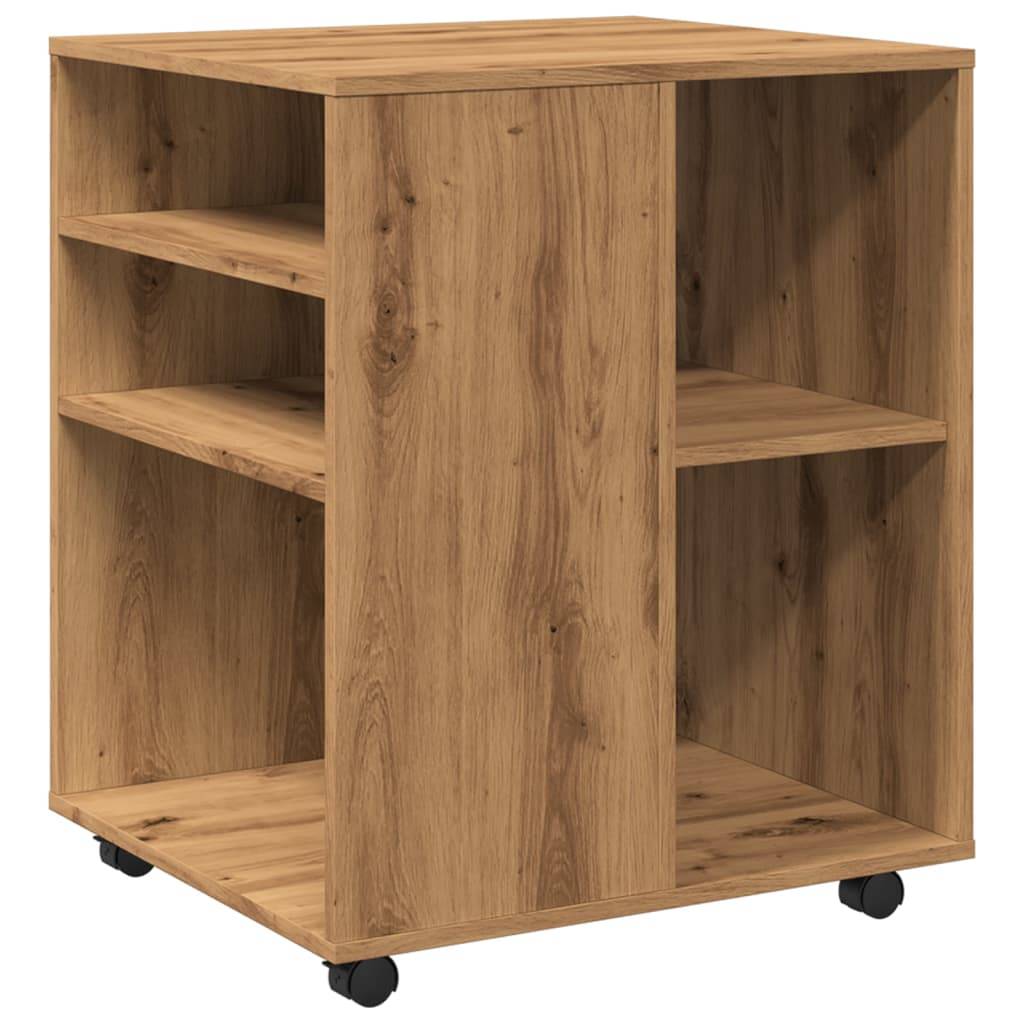 vidaXL Rollschrank Artisan-Eiche 60x53x72 cm Holzwerkstoff
