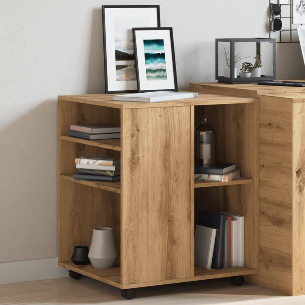 vidaXL Rollschrank Artisan-Eiche 60x53x72 cm Holzwerkstoff