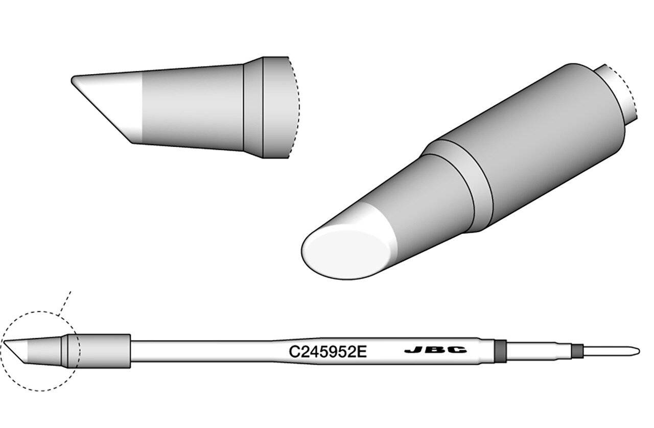 Lötspitze, abgeschrägt, 3,8 mm, C245952E