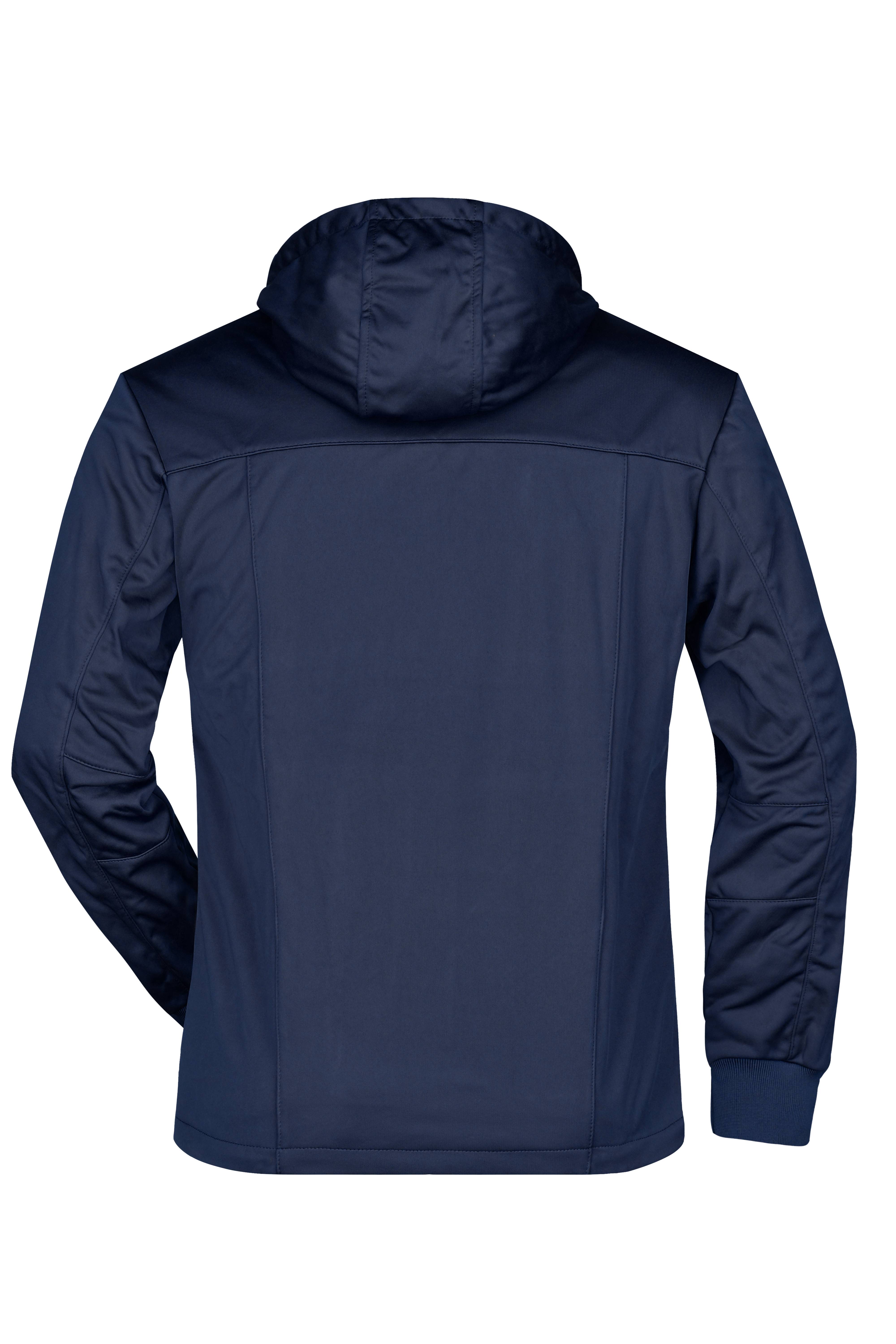 James & Nicholson® JN1078 Men's Maritime Jacket Softshelljacke Größe: XXL navy/navy/white