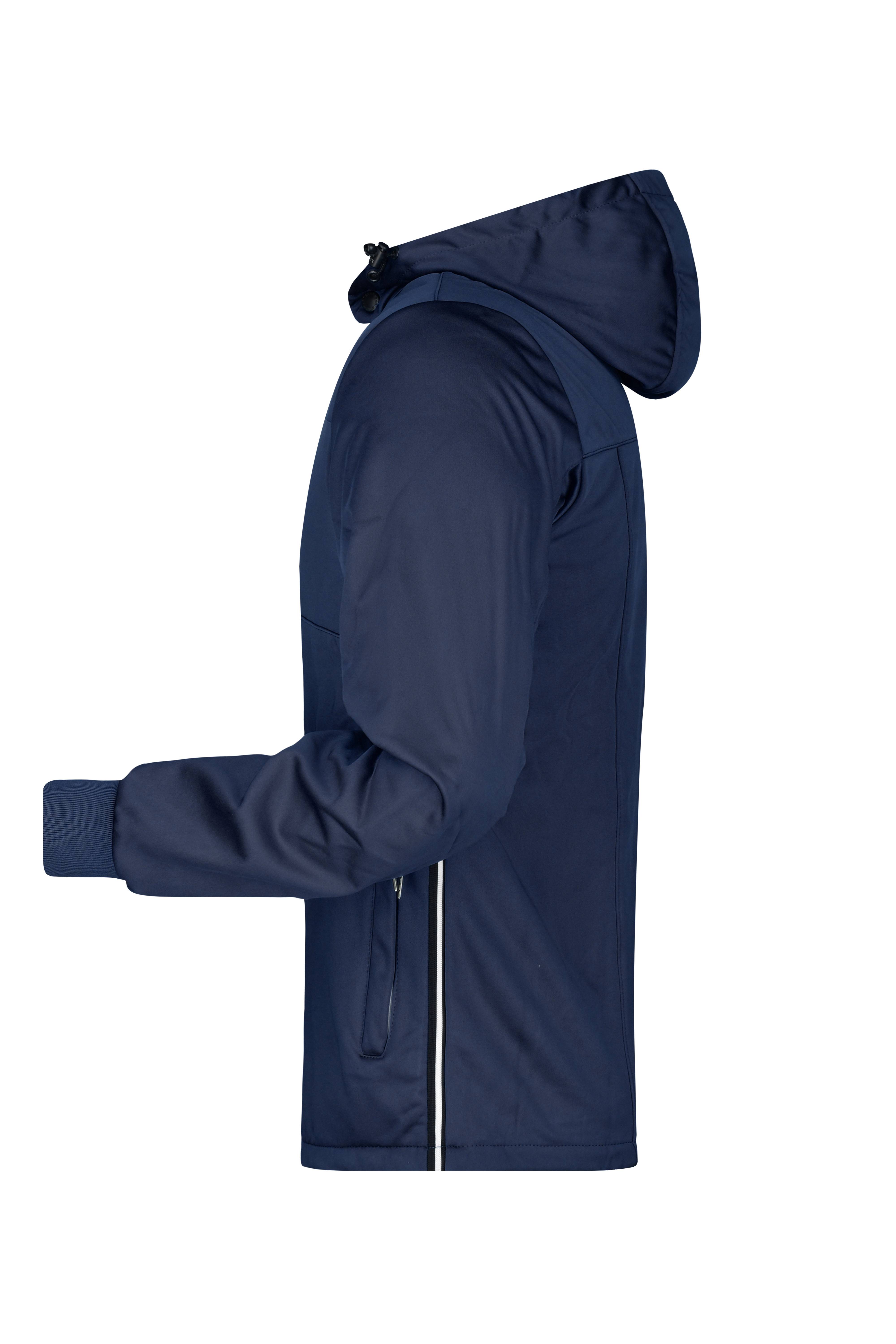 James & Nicholson® JN1078 Men's Maritime Jacket Softshelljacke Größe: M navy/navy/white