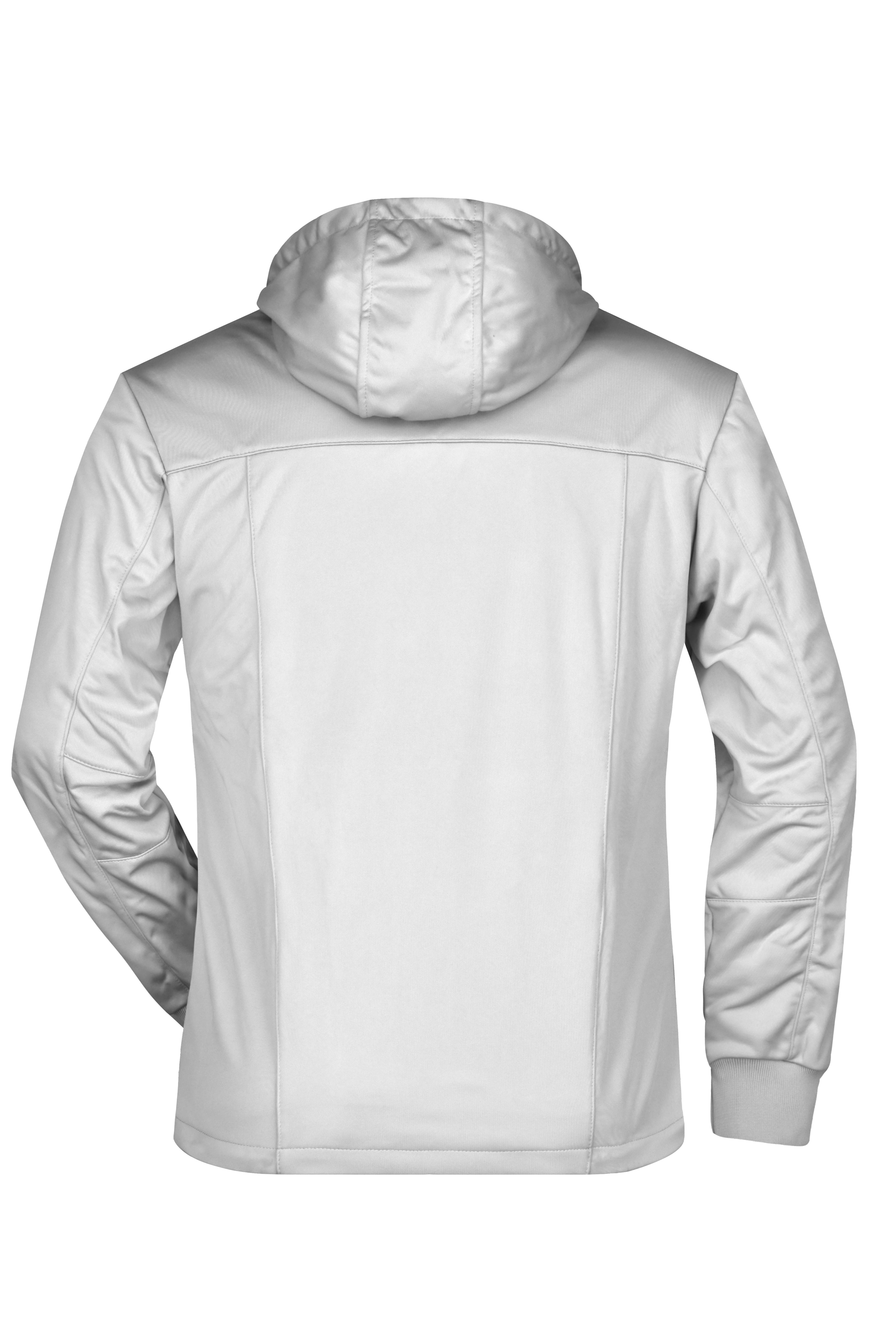 James & Nicholson® JN1078 Men's Maritime Jacket Softshelljacke Größe: L white/white/navy