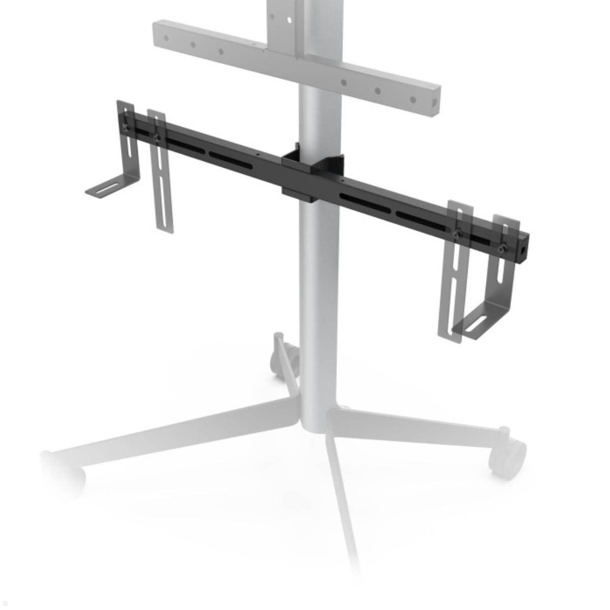 Erard KANA 1200L mobiler TV Ständer mit Soundbarhalter 30-55 Zoll, Eiche hell / ...