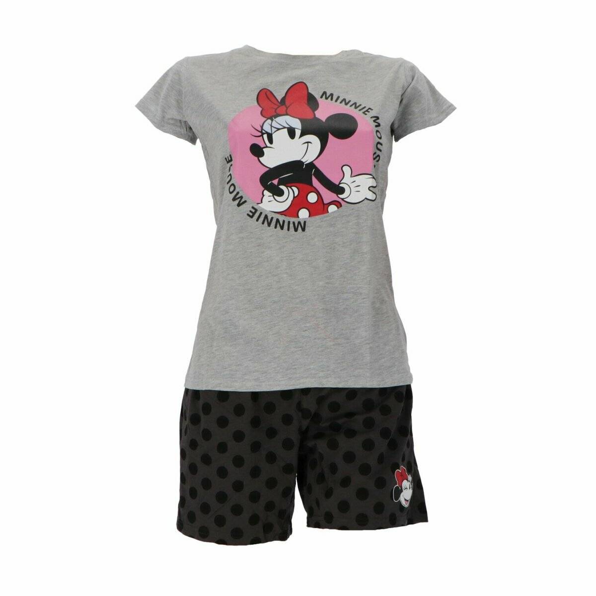 Minnie Maus Shortama für Damen Bequemer Schlafanzug XL