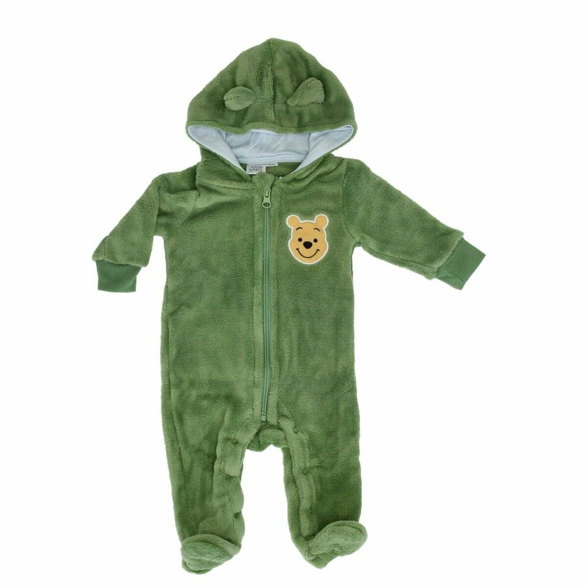 Winnie Puuh Fleece Overall für Babys Weicher Schutz und Wärme für die Kleinsten Grün 86/92