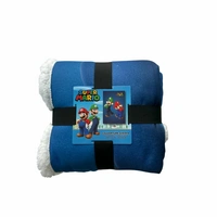 Super Mario Sherpa-Fleece-Decke 100 x 150 cm für Fans und Komfortliebhaber Super Mario Sherpa-Fleece-Decke 100 x 150 cm für Fans und Komfortliebhaber