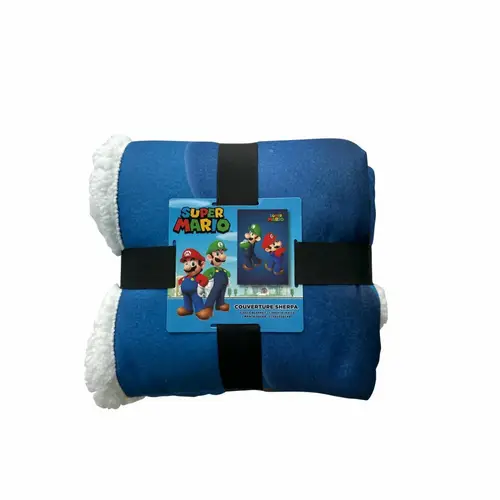 Super Mario Sherpa-Fleece-Decke 100 x 150 cm für Fans und Komfortliebhaber Super Mario Sherpa-Fleece-Decke 100 x 150 cm für Fans und Komfortliebhaber
