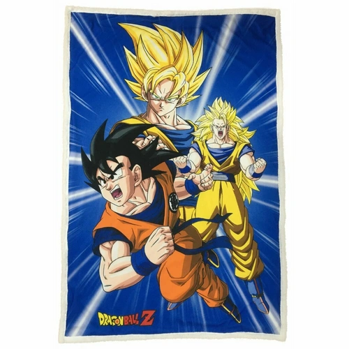 Dragon Ball Z Sherpa-Fleece-Decke 100 x 150 cm für ultimative Gemütlichkeit Dragon Ball Z Sherpa-Fleece-Decke 100 x 150 cm für ultimative Gemütlichkeit