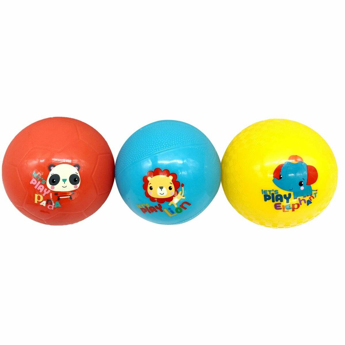 3-teiliges Set Weiche Flummis Gummibälle ? 12 cm für Babys ab 18 Monaten