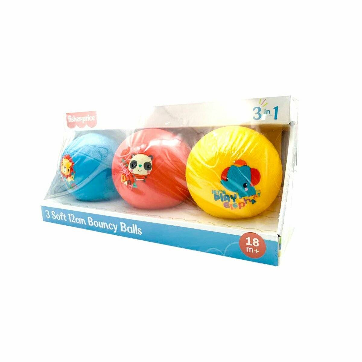 3-teiliges Set Weiche Flummis Gummibälle ? 12 cm für Babys ab 18 Monaten