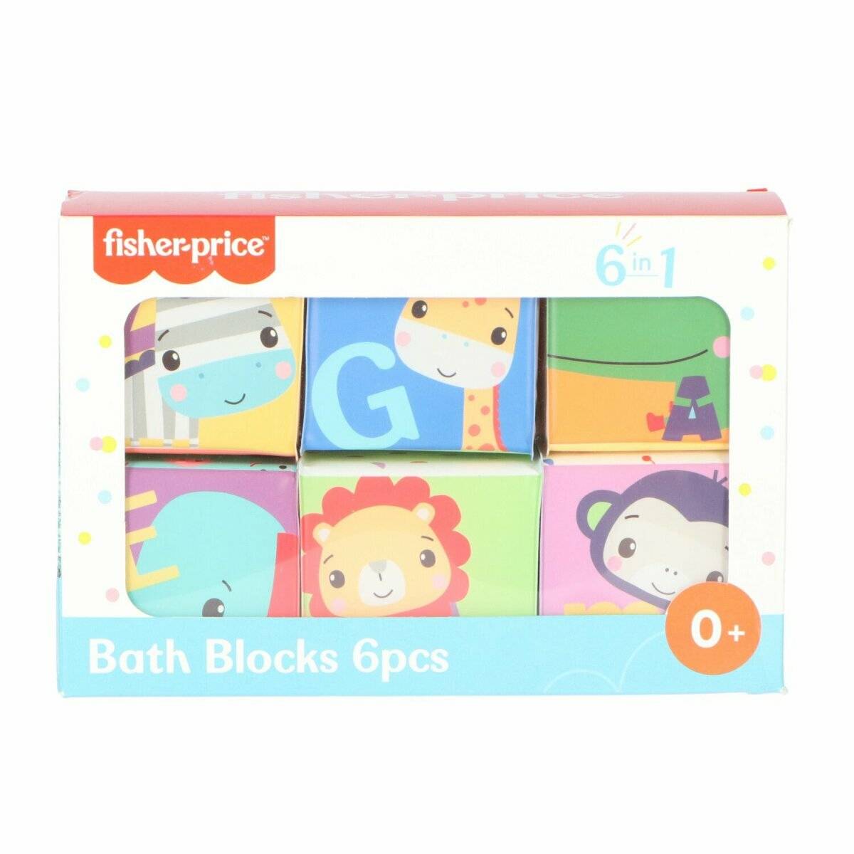 Bunte Badewürfel für Babys  6 Stück mit niedlichen Motiven
