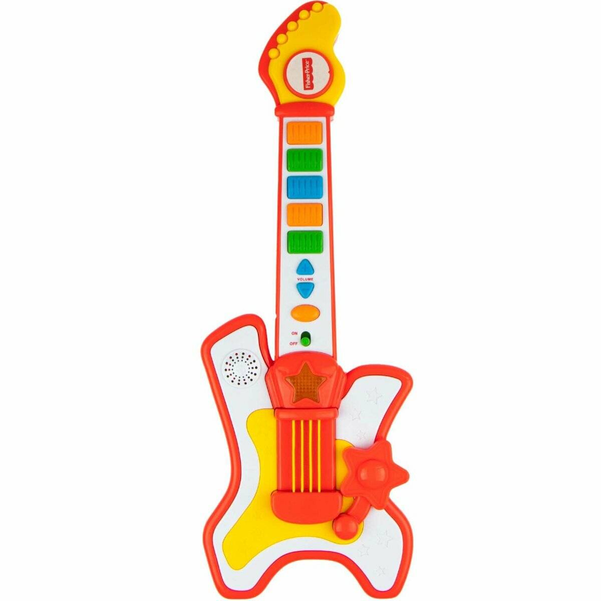 Musikspielzeug Gitarre  10 Melodien, echte Gitarrensounds und Licht-Effekte