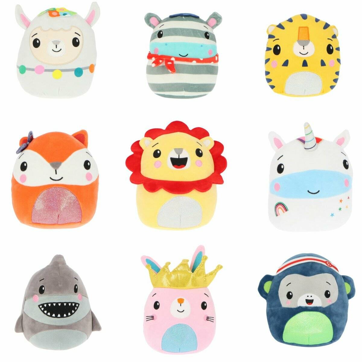 Kuscheltier-Set für Babys  9 süße Plüschtiere im praktischen Display