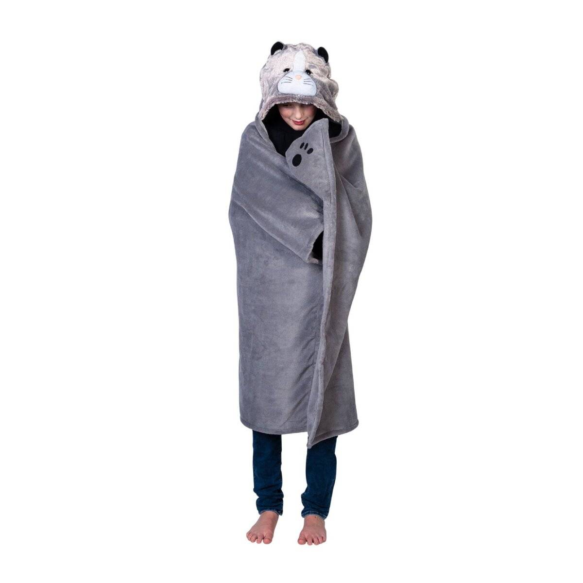 Noxxiez Hochwertige Fleecedecke 100 x 130 cm – Die perfekte Kuscheldecke für Zuhause Chatte