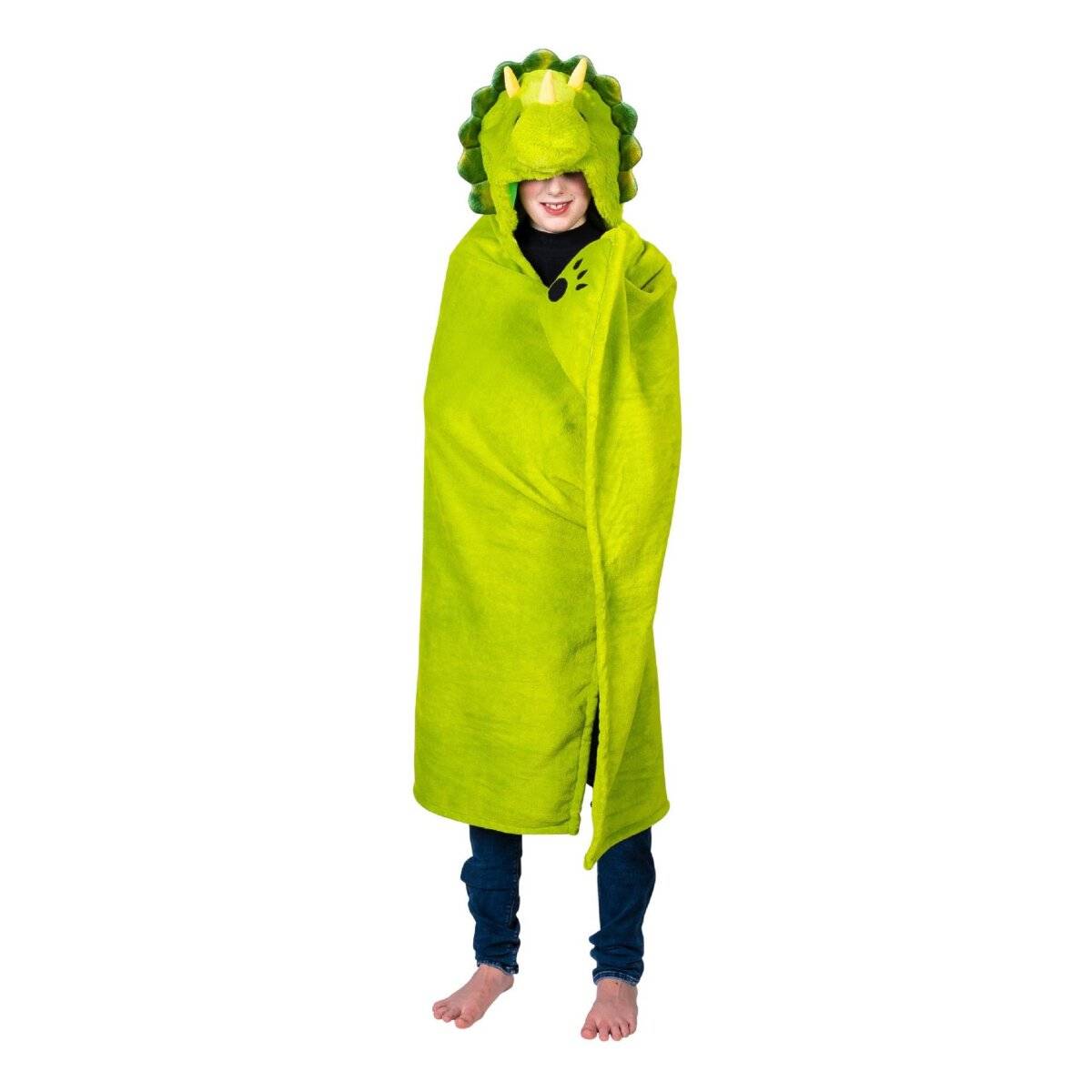 Noxxiez Hochwertige Fleecedecke 100 x 130 cm – Die perfekte Kuscheldecke für Zuhause Dino