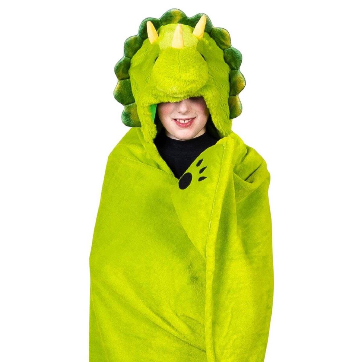 Noxxiez Hochwertige Fleecedecke 100 x 130 cm – Die perfekte Kuscheldecke für Zuhause Dino