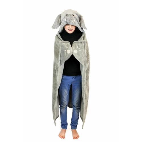 Noxxiez Hochwertige Fleecedecke 100 x 130 cm – Die perfekte Kuscheldecke für Zuhause Elefant Noxxiez Hochwertige Fleecedecke 100 x 130 cm – Die perfekte Kuscheldecke für Zuhause Elefant
