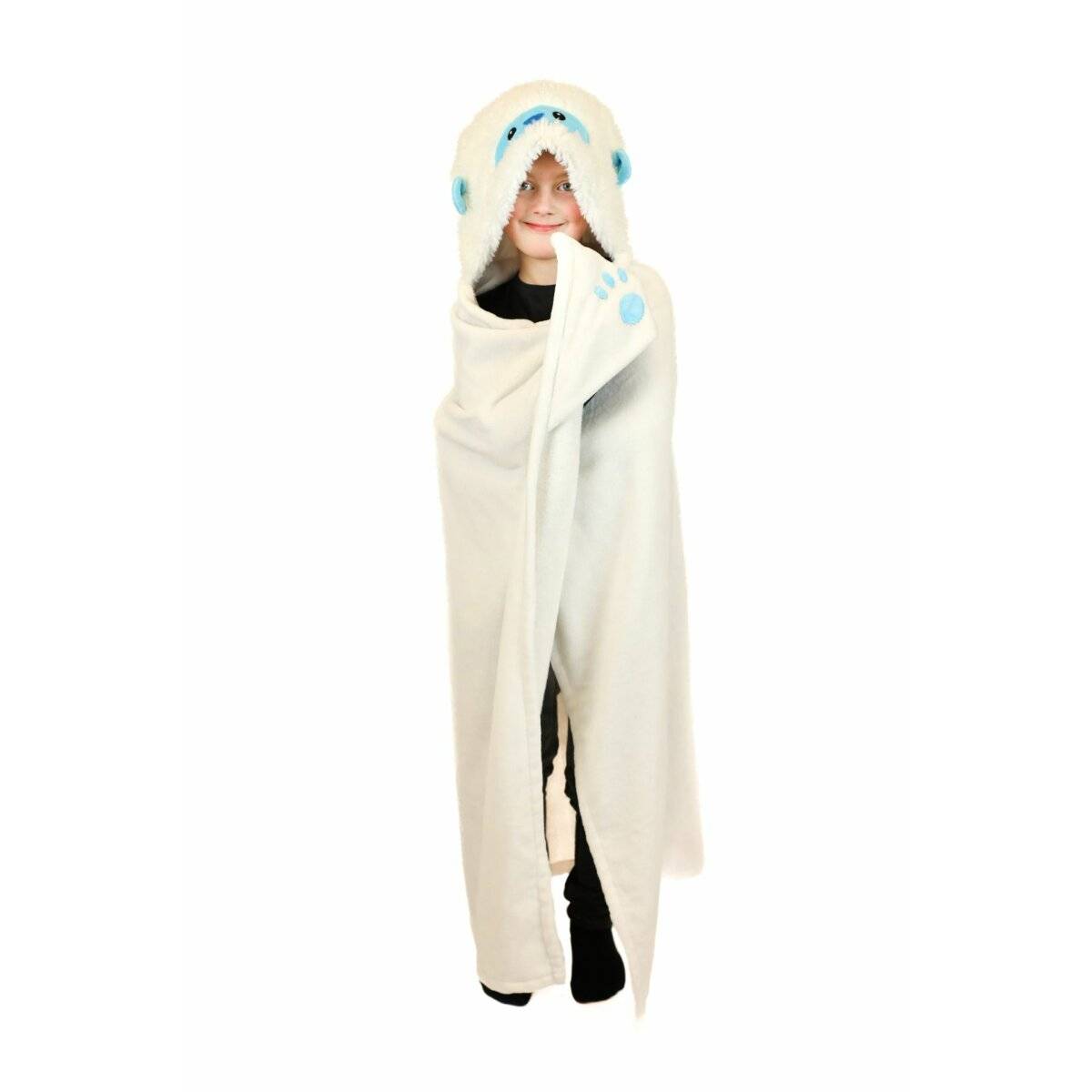 Noxxiez Hochwertige Fleecedecke 100 x 130 cm – Die perfekte Kuscheldecke für Zuhause Yeti