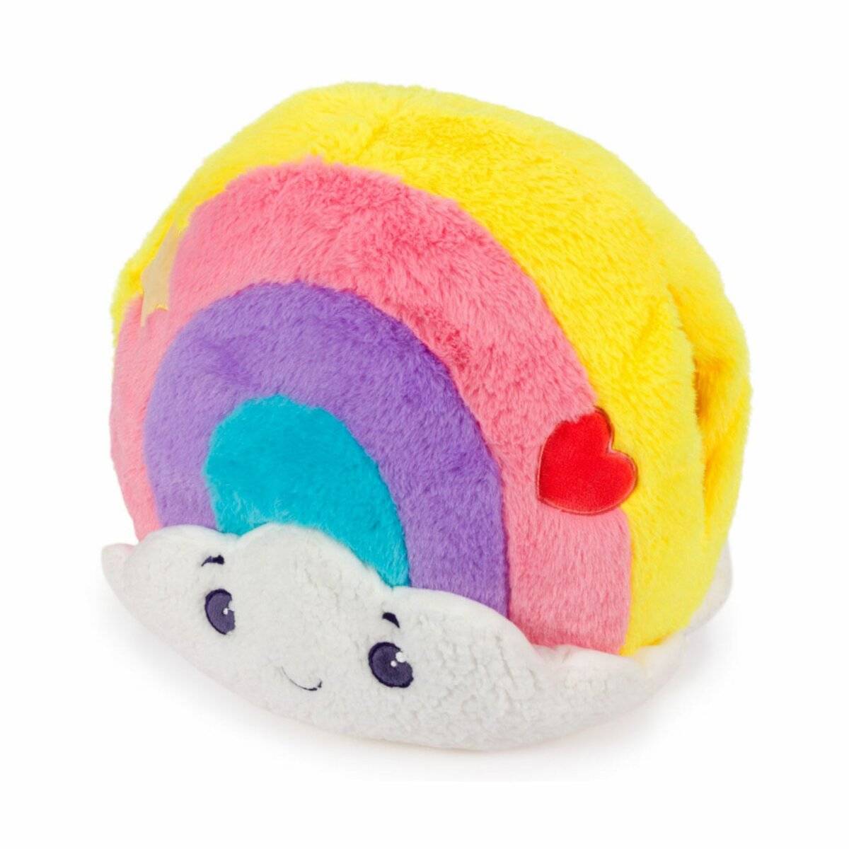 Noxxiez Kuschel-Kissen Handwärmer – Niedliches Kuscheltier für warme Hände Regenbogen