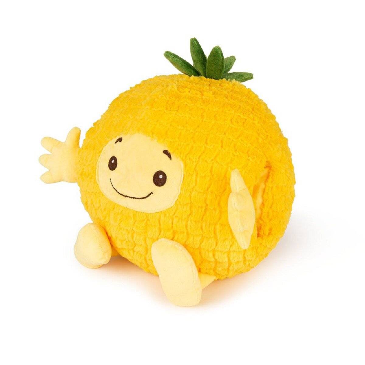 Noxxiez Kuschel-Kissen Handwärmer – Niedliches Kuscheltier für warme Hände Ananas