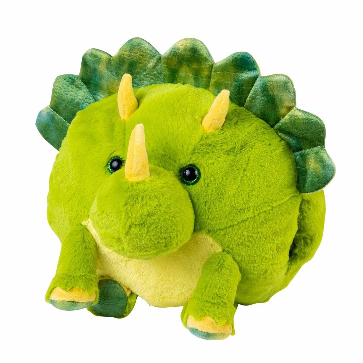 Noxxiez Kuschel-Kissen Handwärmer – Niedliches Kuscheltier für warme Hände Dino