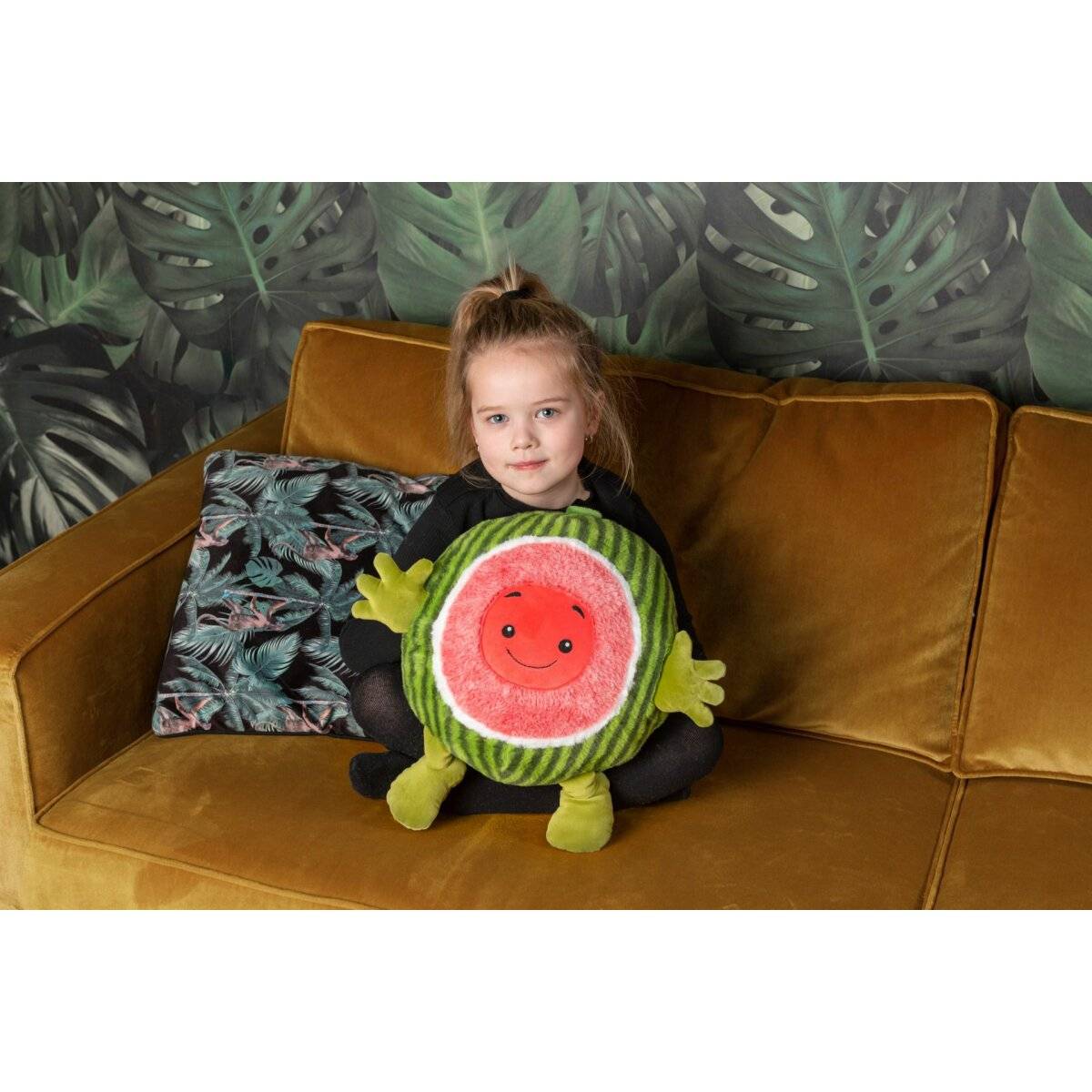 Noxxiez Kuschel-Kissen Handwärmer – Niedliches Kuscheltier für warme Hände Wassermelone