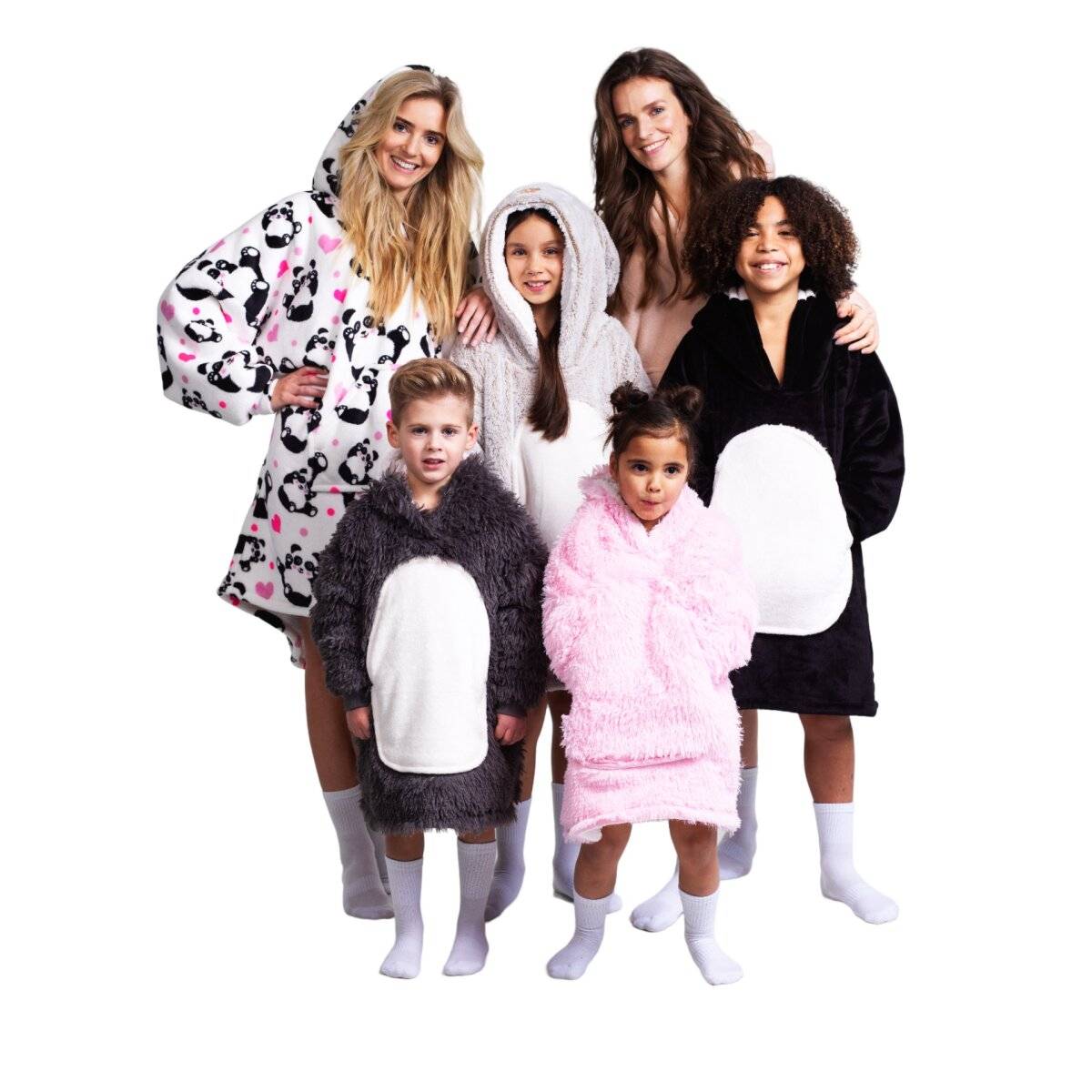 Noxxiez Kuschelige Hoodie-Decke für Kinder – Perfekt für 3 bis 6 Jahre Einhorn