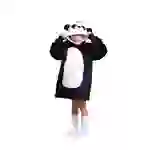 Noxxiez Kuschelige Hoodie-Decke für Kinder – Perfekt für 3 bis 6 Jahre Panda Noxxiez Kuschelige Hoodie-Decke für Kinder – Perfekt für 3 bis 6 Jahre Panda