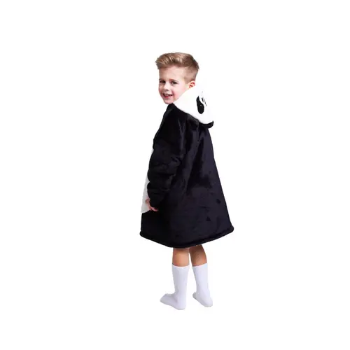 Noxxiez Kuschelige Hoodie-Decke für Kinder – Perfekt für 3 bis 6 Jahre Panda Noxxiez Kuschelige Hoodie-Decke für Kinder – Perfekt für 3 bis 6 Jahre Panda