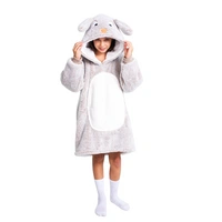 Noxxiez Kuschelige Hoodie-Decke für Kinder – Perfekt für 7 bis 14 Jahre Hase Noxxiez Kuschelige Hoodie-Decke für Kinder – Perfekt für 7 bis 14 Jahre Hase