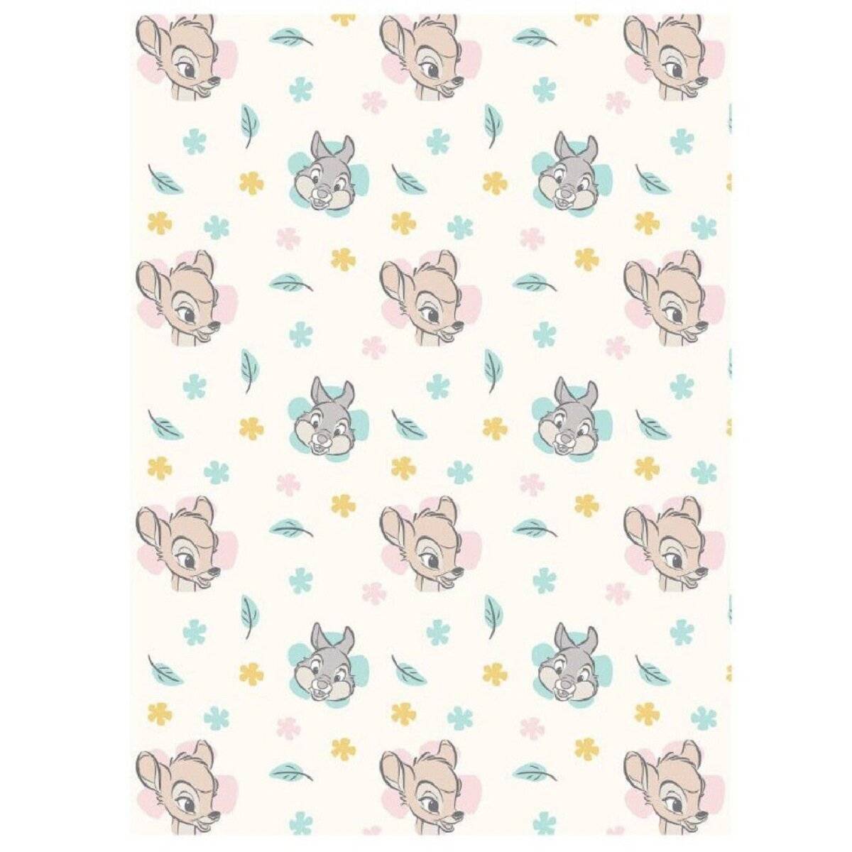 Disney Bambi Flanell Baby-Fleecedecke – Weicher Komfort in 150 x 110 cm