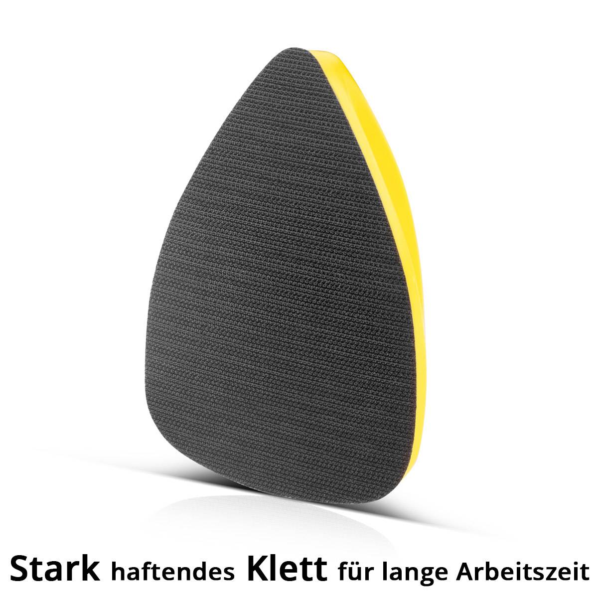 STAHLWERK Handschleifblock aus PU-Schaumstoff mit Klett-Schleifmittel 2er Set