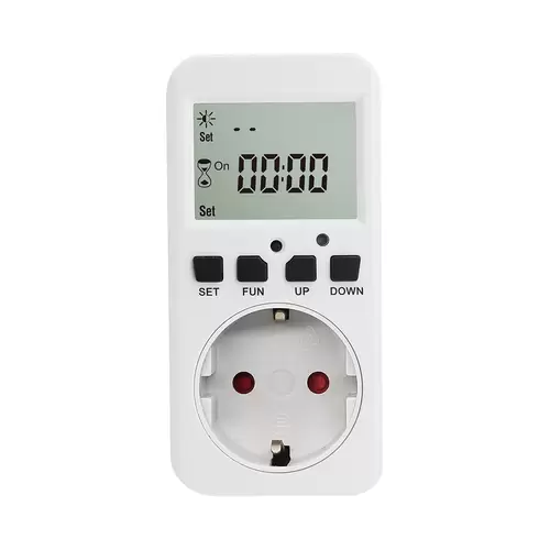 Zeitschaltuhr mit Dämmerungschalter für Schuko Steckdose 230V 50Hz max. 16A Zeitschaltuhr mit Dämmerungschalter für Schuko Steckdose 230V 50Hz max. 16A