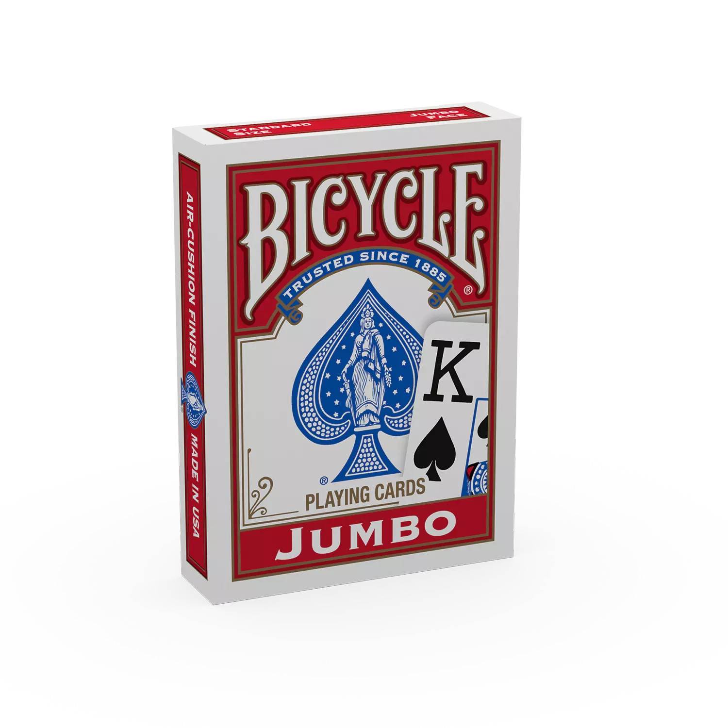Bicycle® Kartendeck - Rider Jumbo Index (rot) Kartenspiel Spielkarten Kartentricks Pokerkarten