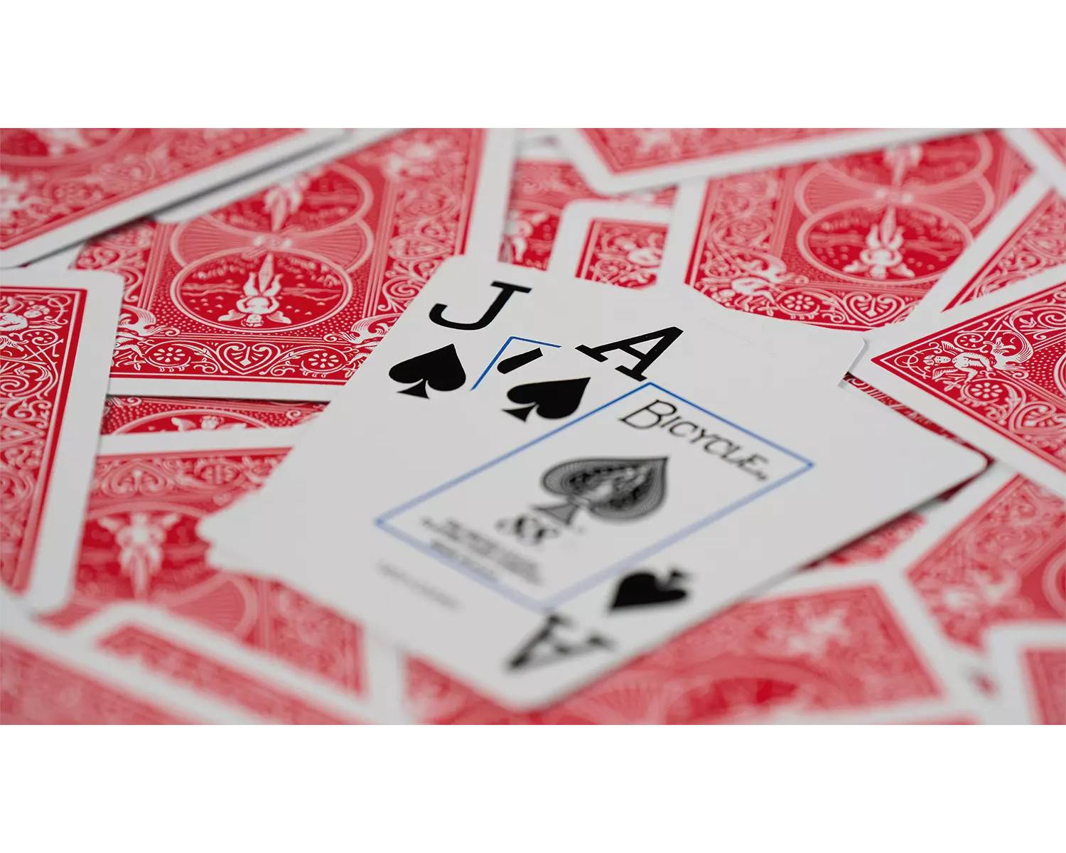 Bicycle® Kartendeck - Rider Jumbo Index (rot) Kartenspiel Spielkarten Kartentricks Pokerkarten