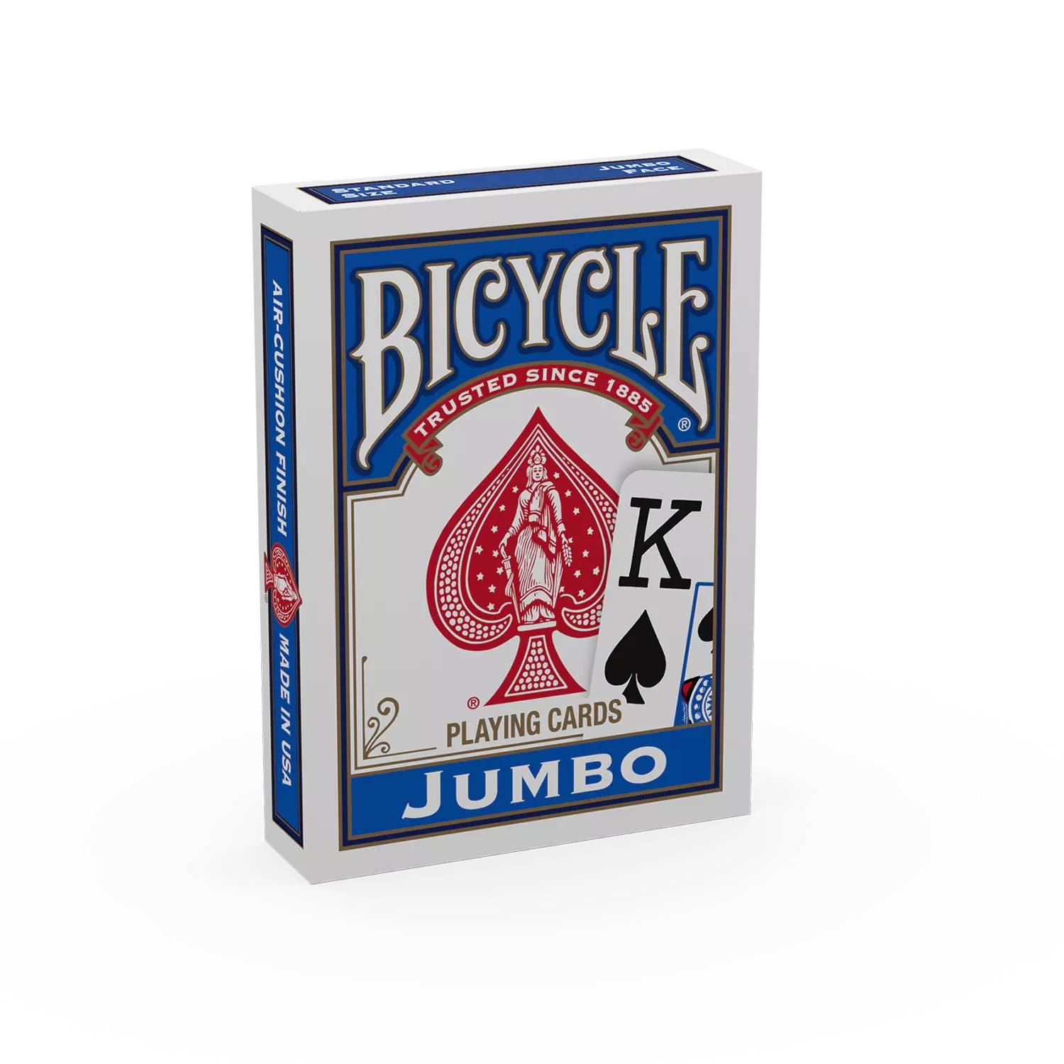 Bicycle® Kartendeck - Rider Back Jumbo Index (blau) Kartenspiel Spielkarten Kartentricks Pokerkarten