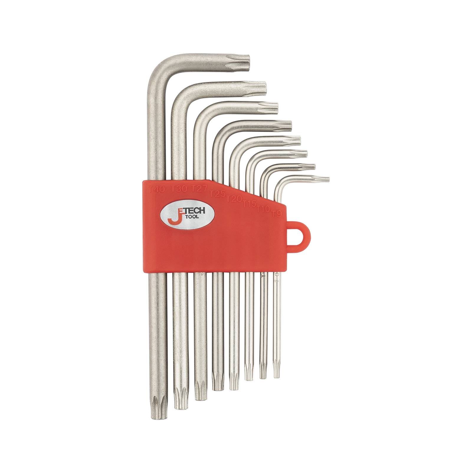 Jetech 8-tlg. Tamper Resistant Stern Torx-Winkelschlüsselsatz mit Bohrung,TT9/TT10/TT15/TT20/TT25/TT27/TT30/TT40,Security Stern Torx Stiftschlüssel