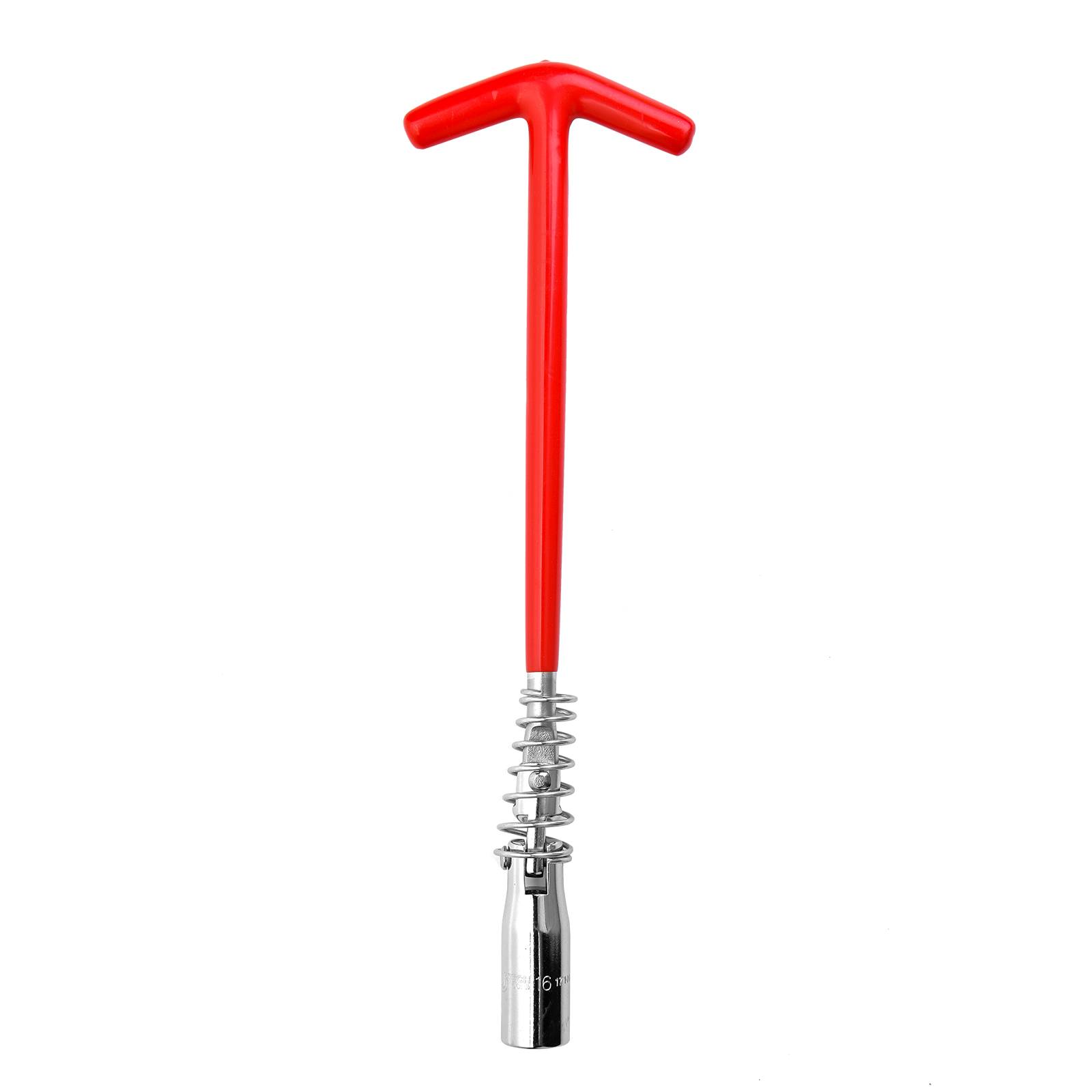 Jetech 5/8 Zoll (16mm) T-Griff-Zündkerzensteckdose,Flexibler T-Bar-Schlüssel,Wärmebehandelter Cr-V-Legierungsstahl,360-Grad-Drehung