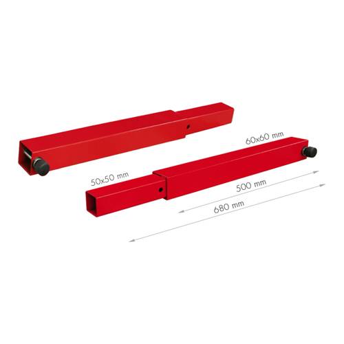 GUIL ACT-09 - Gabelverbreiterung passend für Material-Lift TORO-B /-C /-D Serie (2-teilig) - in rot