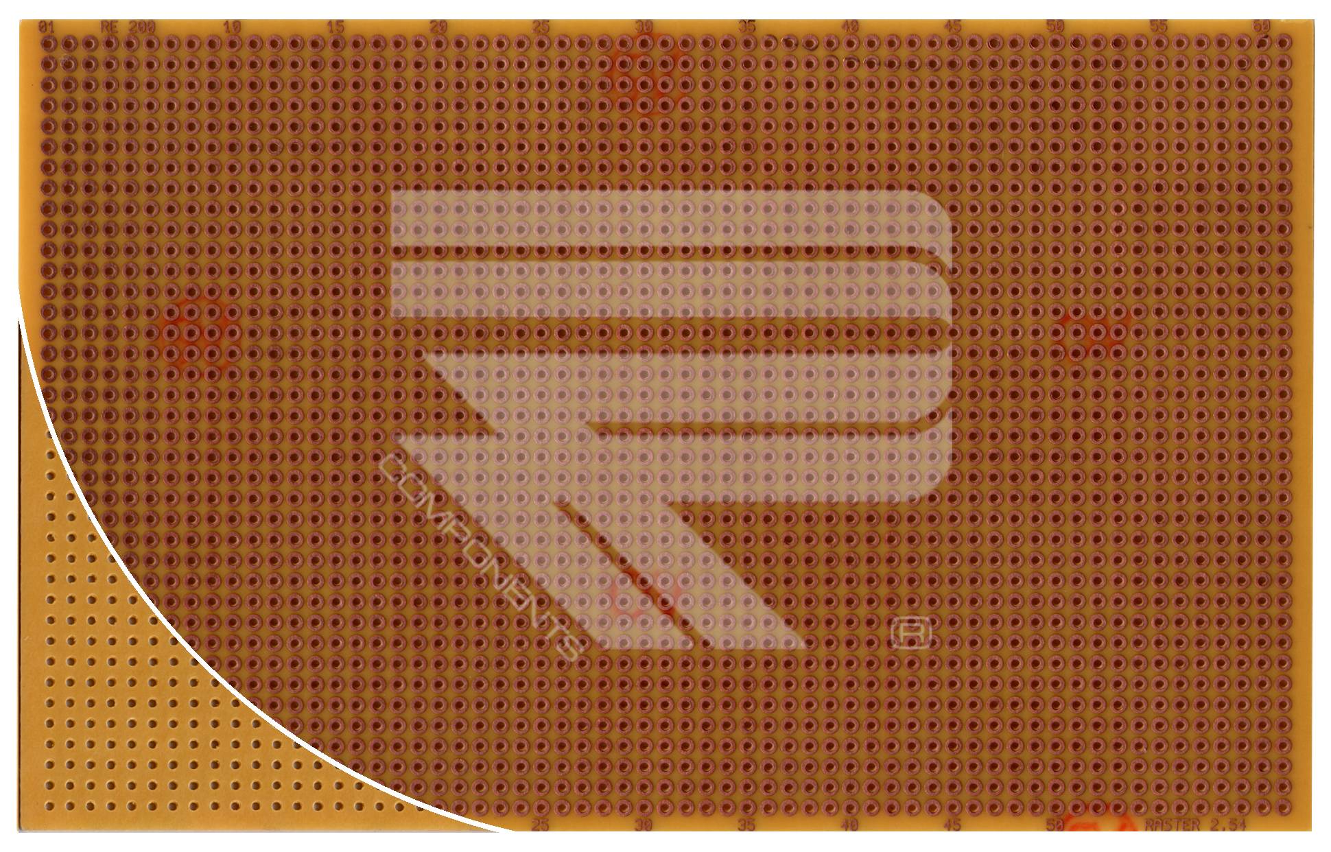 Roth Elektronik RE200-HP Laborkarte Hartpapier RM 2,54 mm 38 x 61 Lötinseln