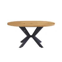 ESSGRUPPE RUND AVENTURA - Ausführung: IKALO Webstoff Grau / Braun, Menge: 6 Stühle ESSGRUPPE RUND AVENTURA - Ausführung: IKALO Webstoff Grau / Braun, Menge: 6 Stühle