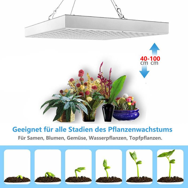 LED Pflanzenlicht 45W Wachstumslampe Pflanzenlampe Grow Lampe Zimmerpflanzen