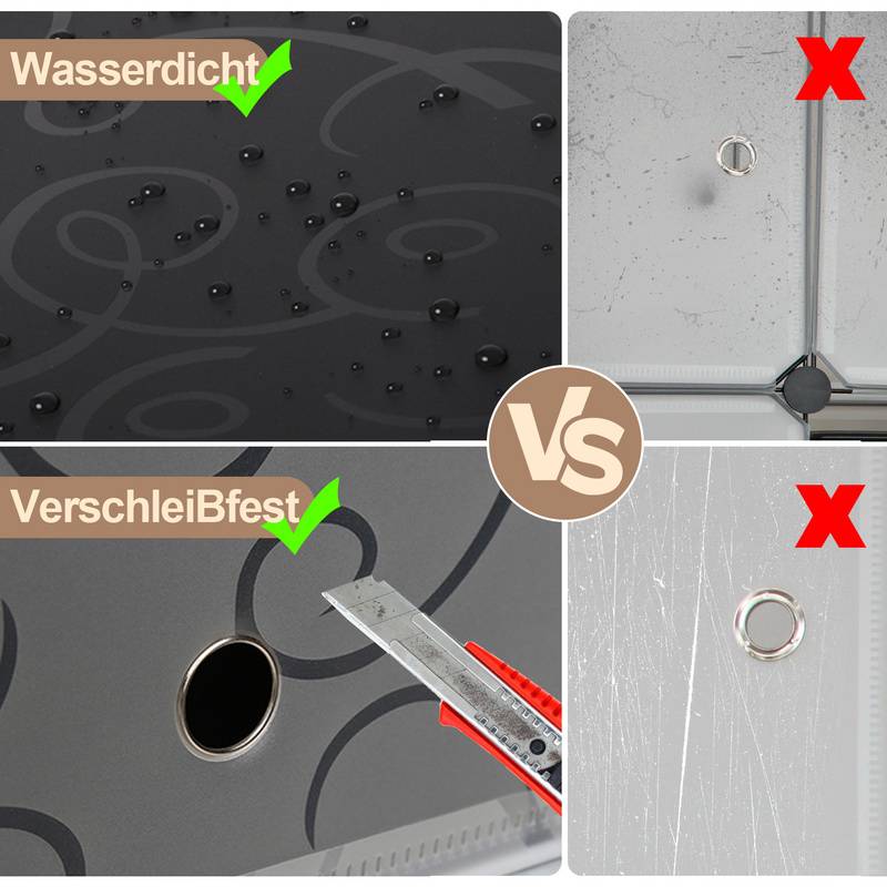 Kleiderschrank DIY Badregal Bücherregal für Miethaus Schuhregal 20 Fächer